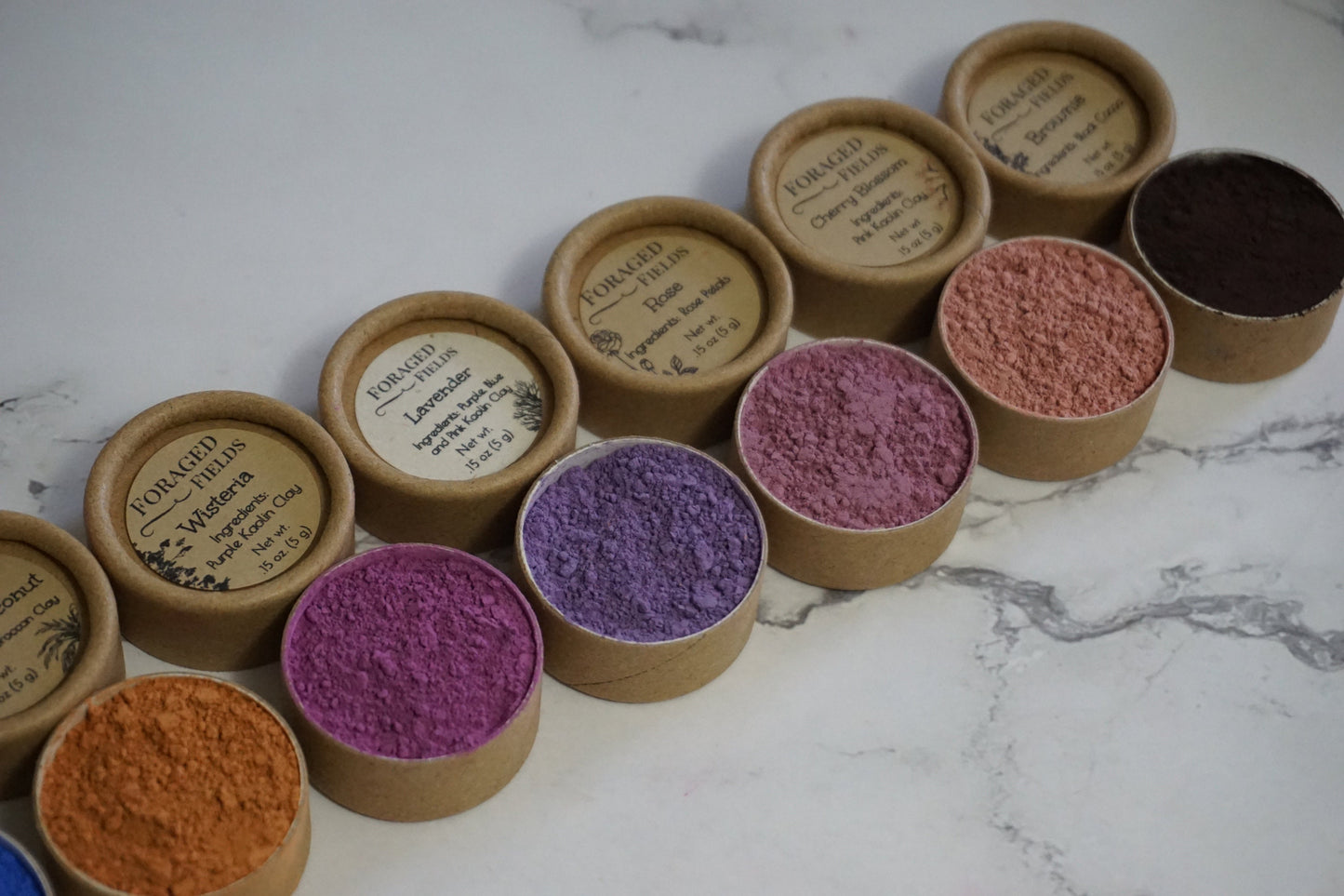 Homemade Simple Eye Powder Shadow - Natural Plant and Clay, Vegan, Zero Waste, Plastic Free, Ancient Makeup, NO MICA or FAKE ingredients