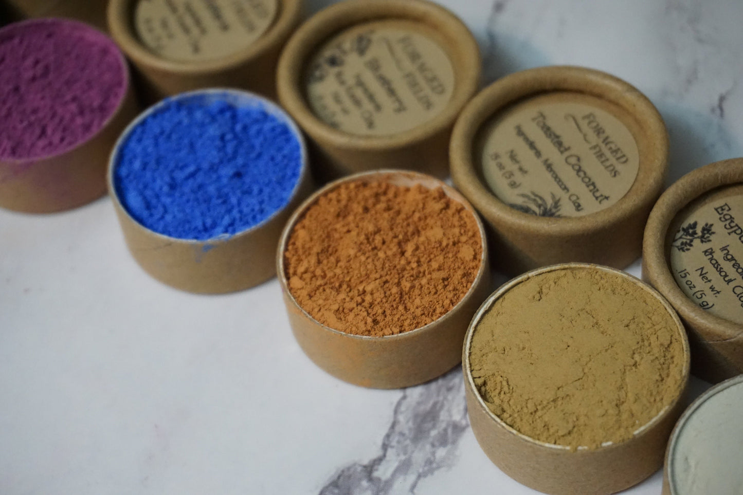 Homemade Simple Eye Powder Shadow - Natural Plant and Clay, Vegan, Zero Waste, Plastic Free, Ancient Makeup, NO MICA or FAKE ingredients