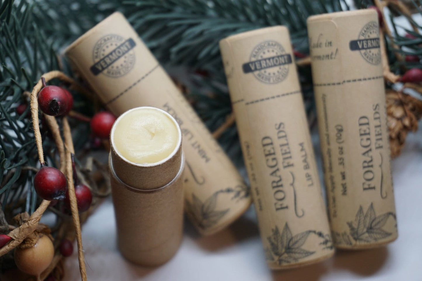 Plastic Free Lip Balm - Biodegradable, Natural, Botanical, Gloss, Lipstick, Makeup, Cosmetics, Large, Vermont