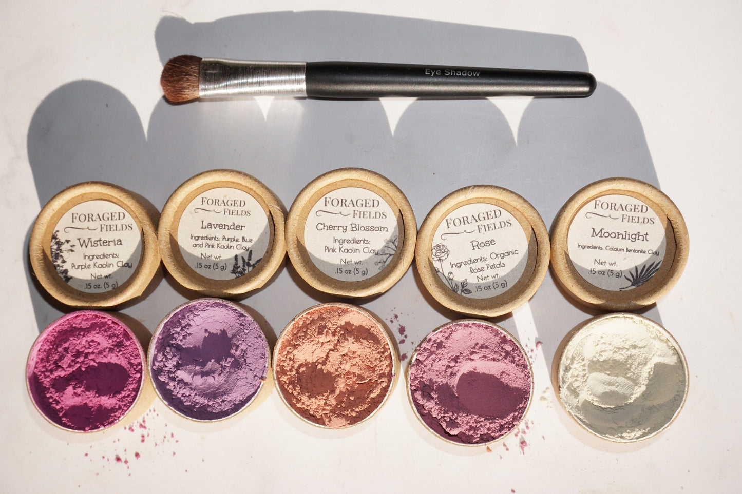 Homemade Simple Eye Powder Shadow - Natural Plant and Clay, Vegan, Zero Waste, Plastic Free, Ancient Makeup, NO MICA or FAKE ingredients