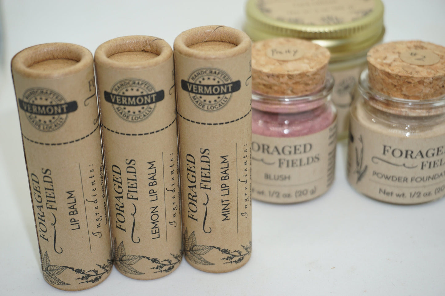 Plastic Free Lip Balm - Biodegradable, Natural, Botanical, Gloss, Lipstick, Makeup, Cosmetics, Large, Vermont