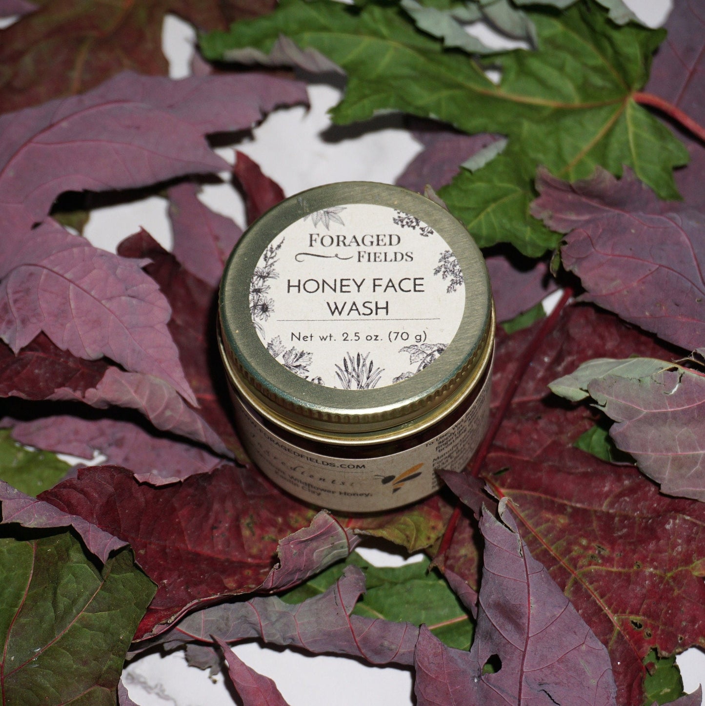 Raw Honey Face Wash Mask, Gentle, Cleansing, Botanical, Sensitive Skin, Local, Emollient, Hydrating, Smooth to Scrub, Spa