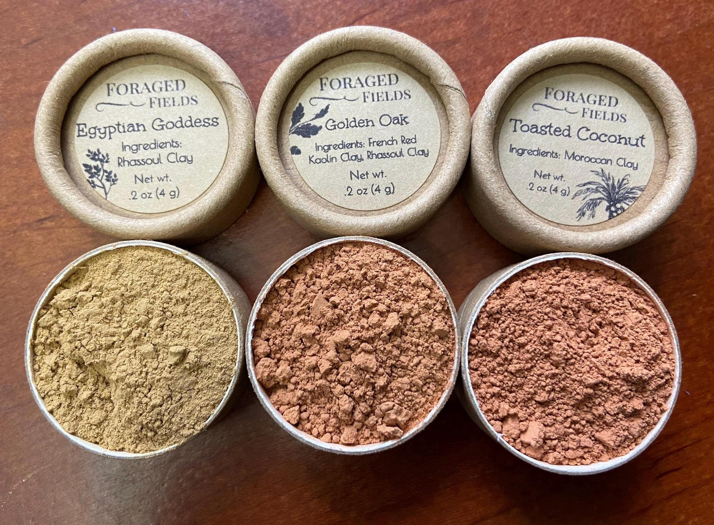 Homemade Simple Eye Powder Shadow - Natural Plant and Clay, Vegan, Zero Waste, Plastic Free, Ancient Makeup, NO MICA or FAKE ingredients