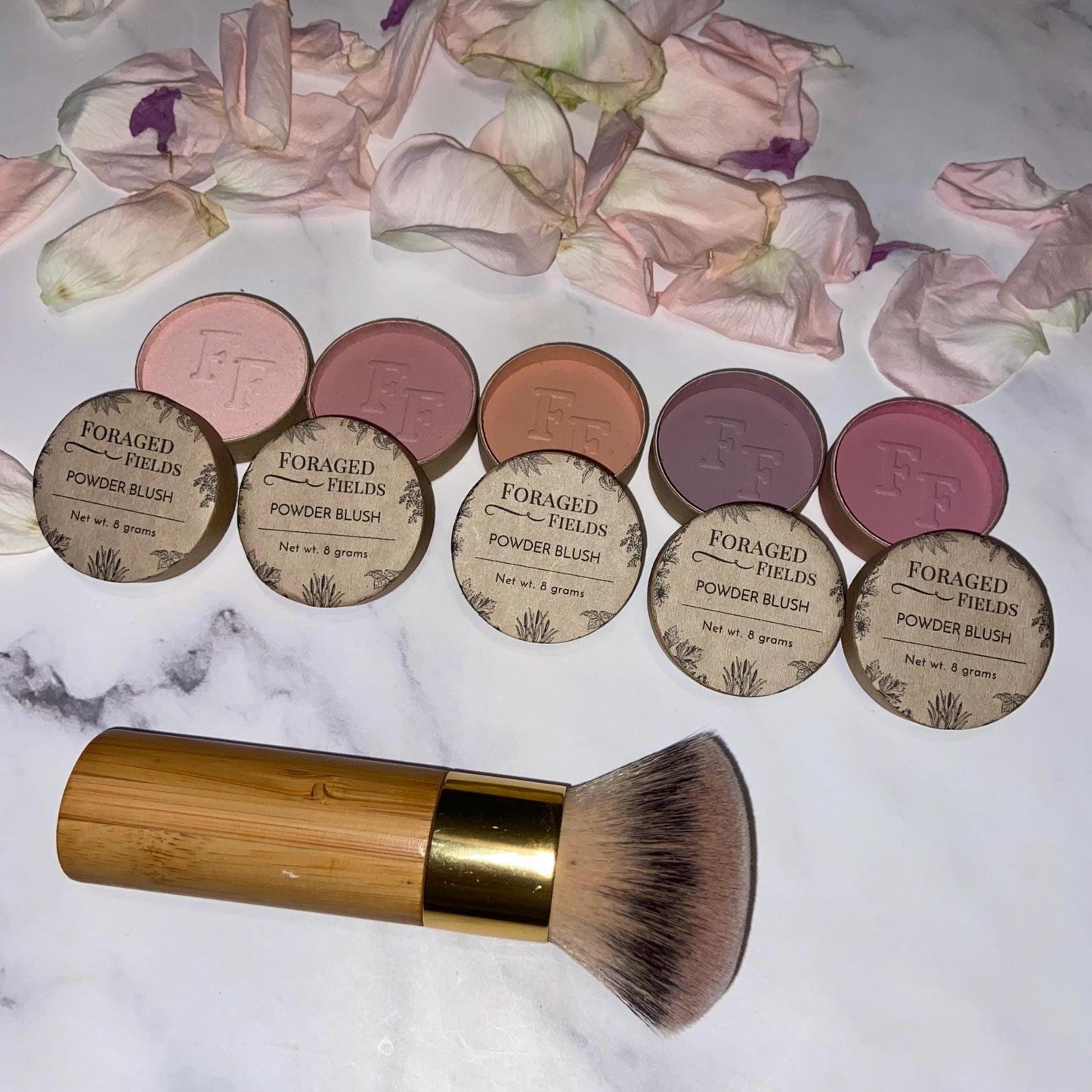 Natural Powder Blush Makeup - Handmade, Small Batch, Clay and Plant, Vegan, Organic, No Additives, Sensitive Skin, Eco Friendly, Zero Waste
