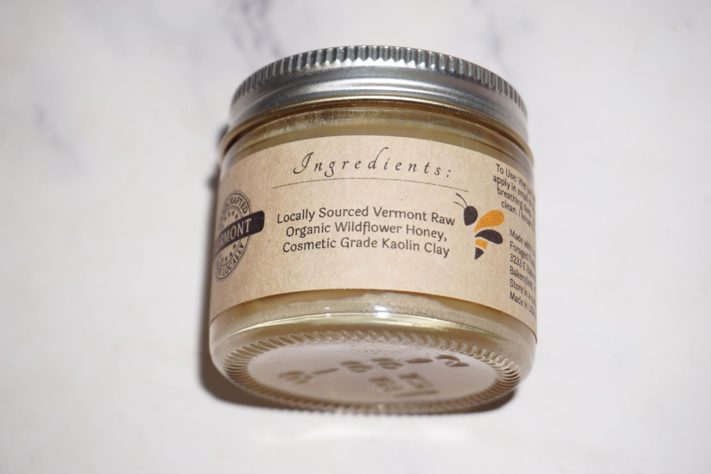 Raw Honey Face Wash Mask, Gentle, Cleansing, Botanical, Sensitive Skin, Local, Emollient, Hydrating, Smooth to Scrub, Spa
