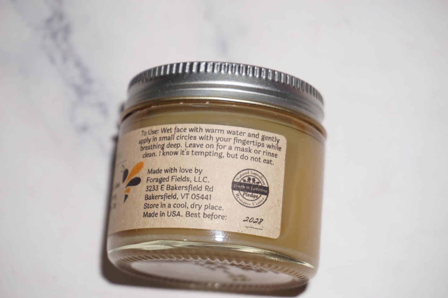 Raw Honey Face Wash Mask, Gentle, Cleansing, Botanical, Sensitive Skin, Local, Emollient, Hydrating, Smooth to Scrub, Spa