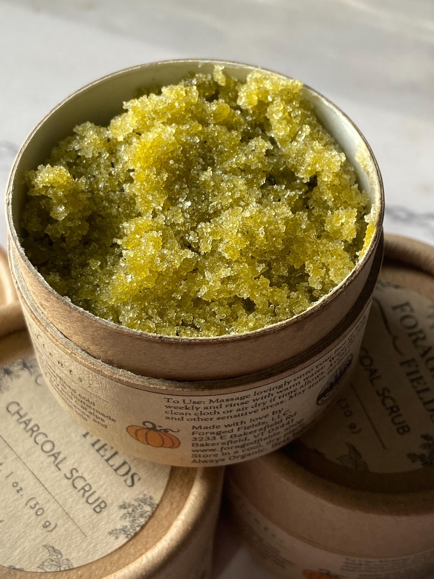 Charcoal Sugar Scrub, Zero Waste, Plastic Free, Plant Power, Vegan