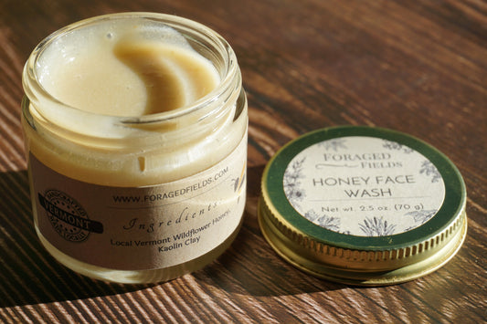 Raw Honey Face Wash Mask, Gentle, Cleansing, Botanical, Sensitive Skin, Local, Emollient, Hydrating, Smooth to Scrub, Spa