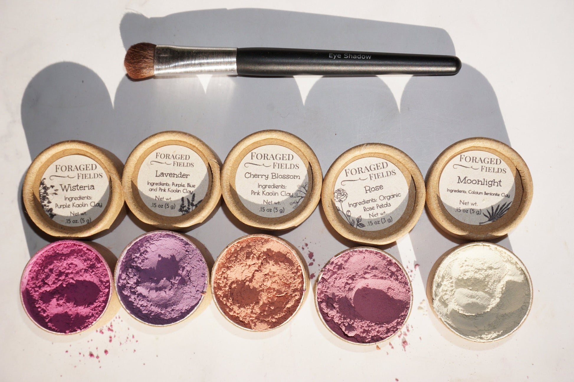 Homemade Simple Eye Powder Shadow - Natural Plant and Clay, Vegan, Zero Waste, Plastic Free, Ancient Makeup, NO MICA or FAKE ingredients