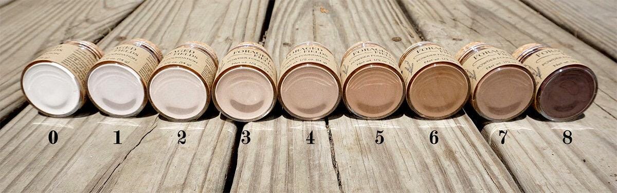 SAMPLE Sizes of Homemade Makeup, Foundation Powder and Blush in sealed bags