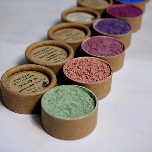Homemade Simple Eye Powder Shadow - Natural Plant and Clay, Vegan, Zero Waste, Plastic Free, Ancient Makeup, NO MICA or FAKE ingredients