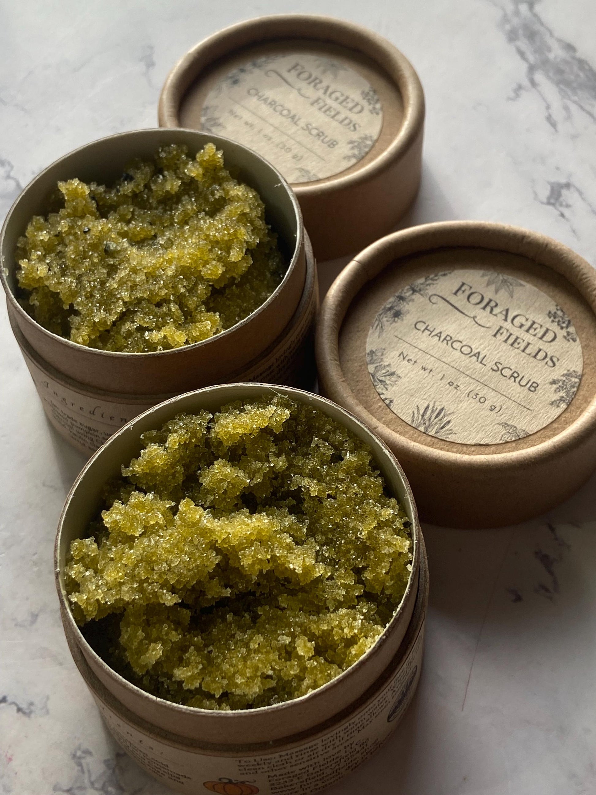 Charcoal Sugar Scrub, Zero Waste, Plastic Free, Plant Power, Vegan