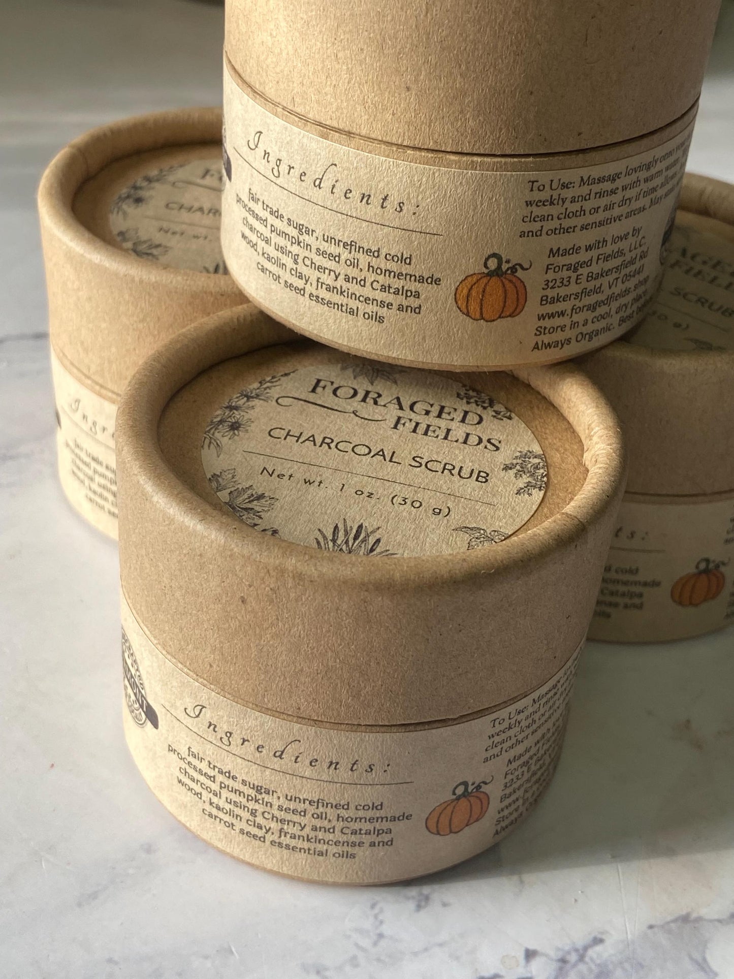 Charcoal Sugar Scrub, Zero Waste, Plastic Free, Plant Power, Vegan