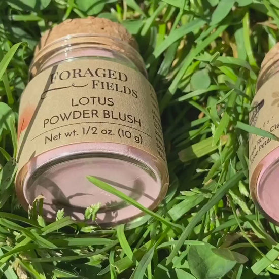 Handmade Natural Vegan Powder Blush: Clay & Plant Based, Zero Waste Makeup, Organic, No Additives or MICA, Sensitive Skin